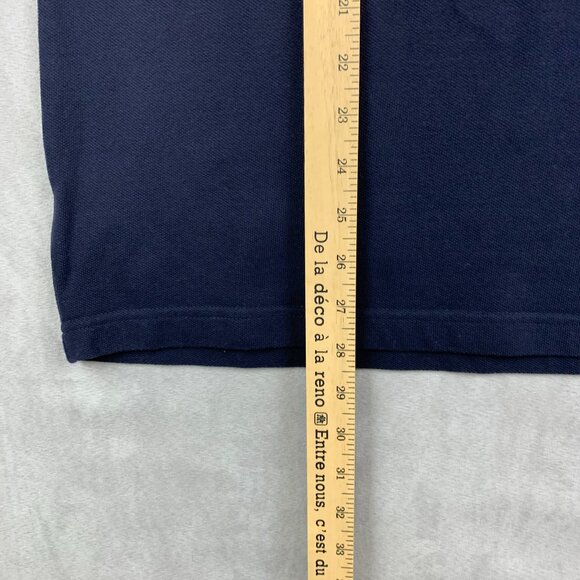 Fred Perry Bradley Wiggins Mens Shirt 2XL (Fits XL) Blue Striped Polo Pique Zip - Picture 6 of 8